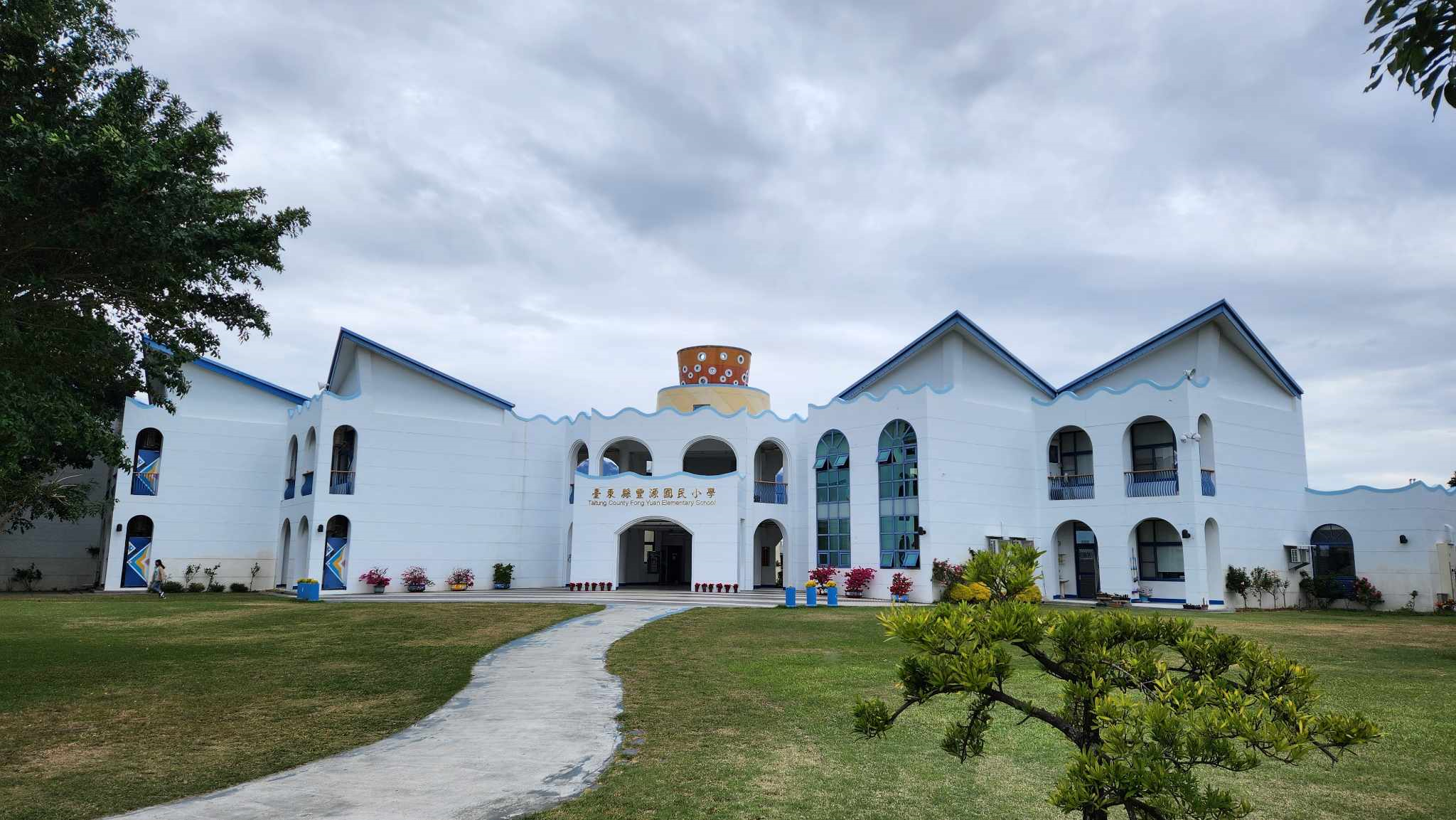 台東,豐源國小,最美國小,希臘地中海風,山海戀單車
