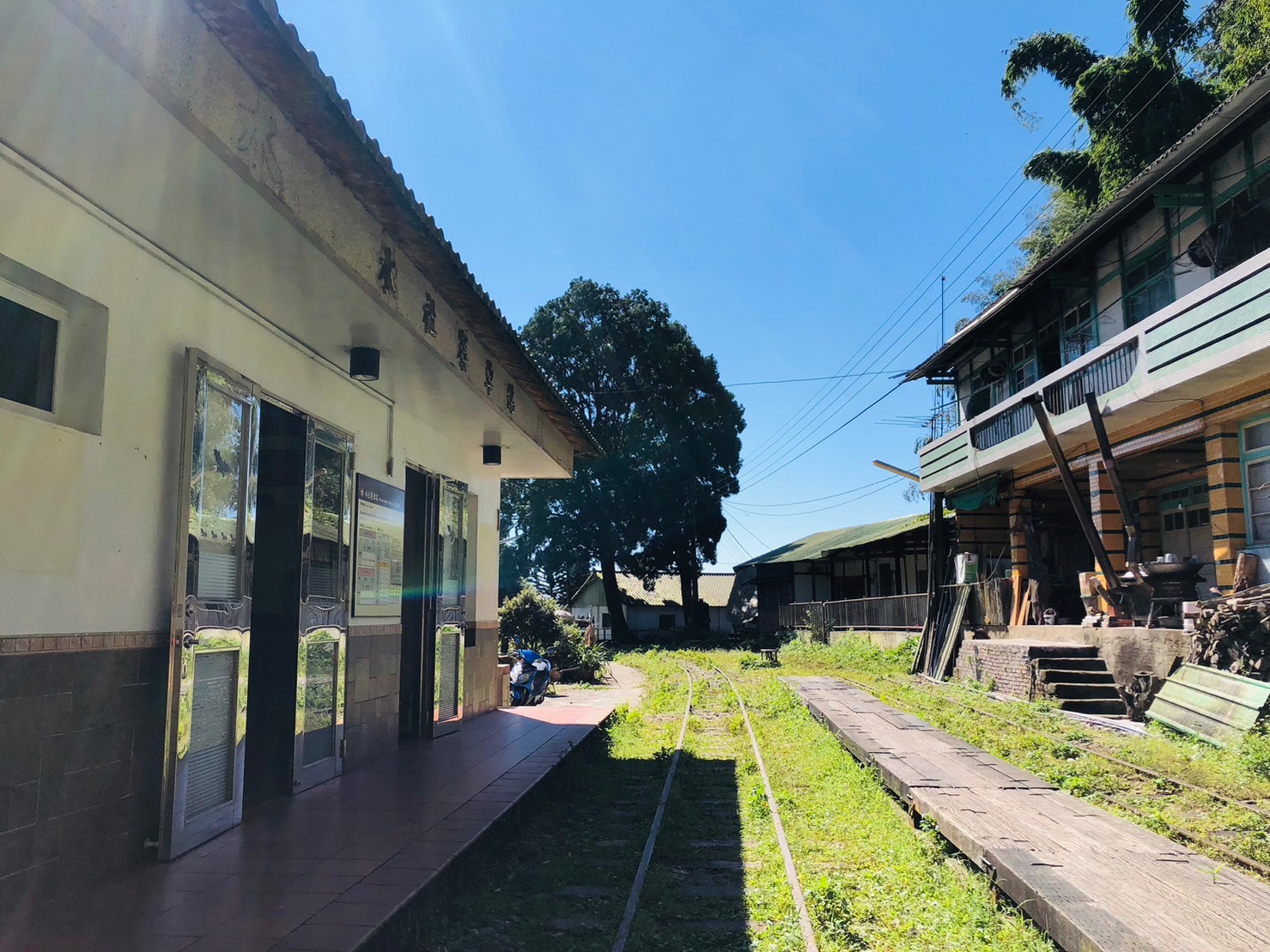 嘉義,阿里山林鐵,水社寮車站,木造火車站,火車站,鐵道文化,山海戀單車
