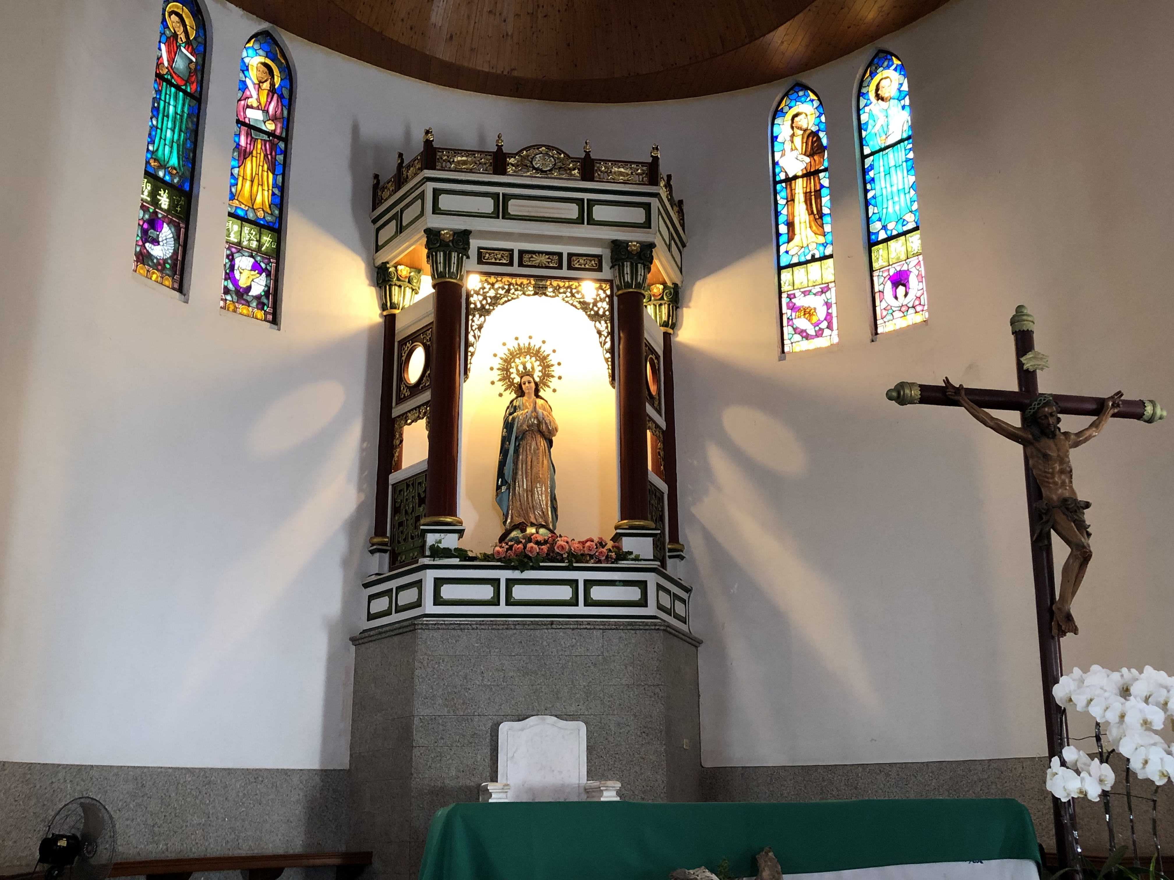 屏東,萬巒,黃金聖母聖殿,天主教會,台灣最古老教堂,教堂,山海戀單車