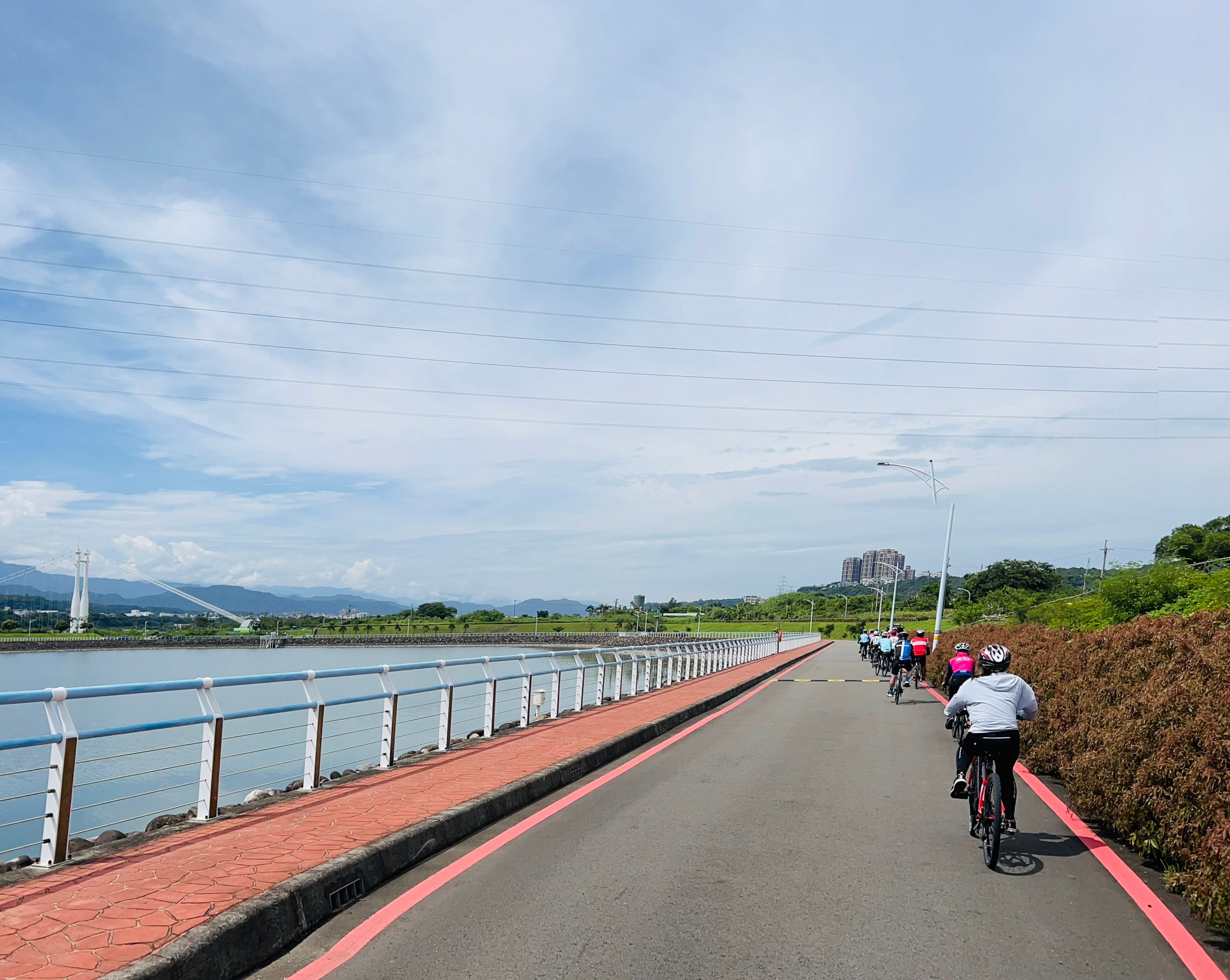 桃園,大溪,中庄調整池,中庄吊橋,橋樑,水庫,山海戀單車