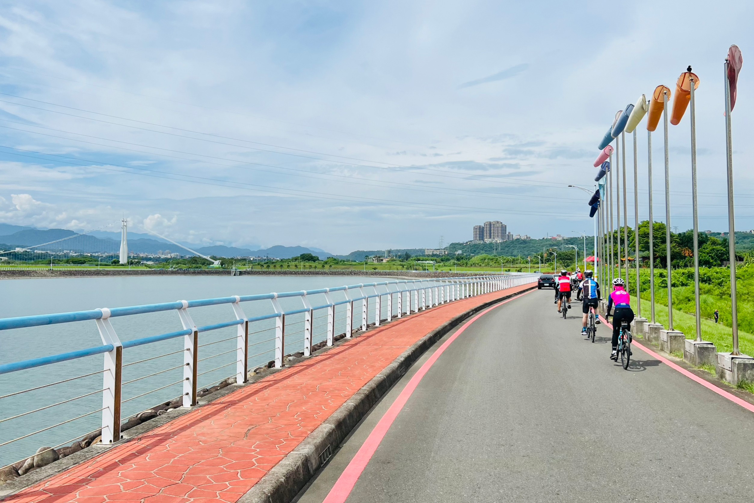桃園,大溪,中庄調整池,中庄吊橋,橋樑,水庫,山海戀單車