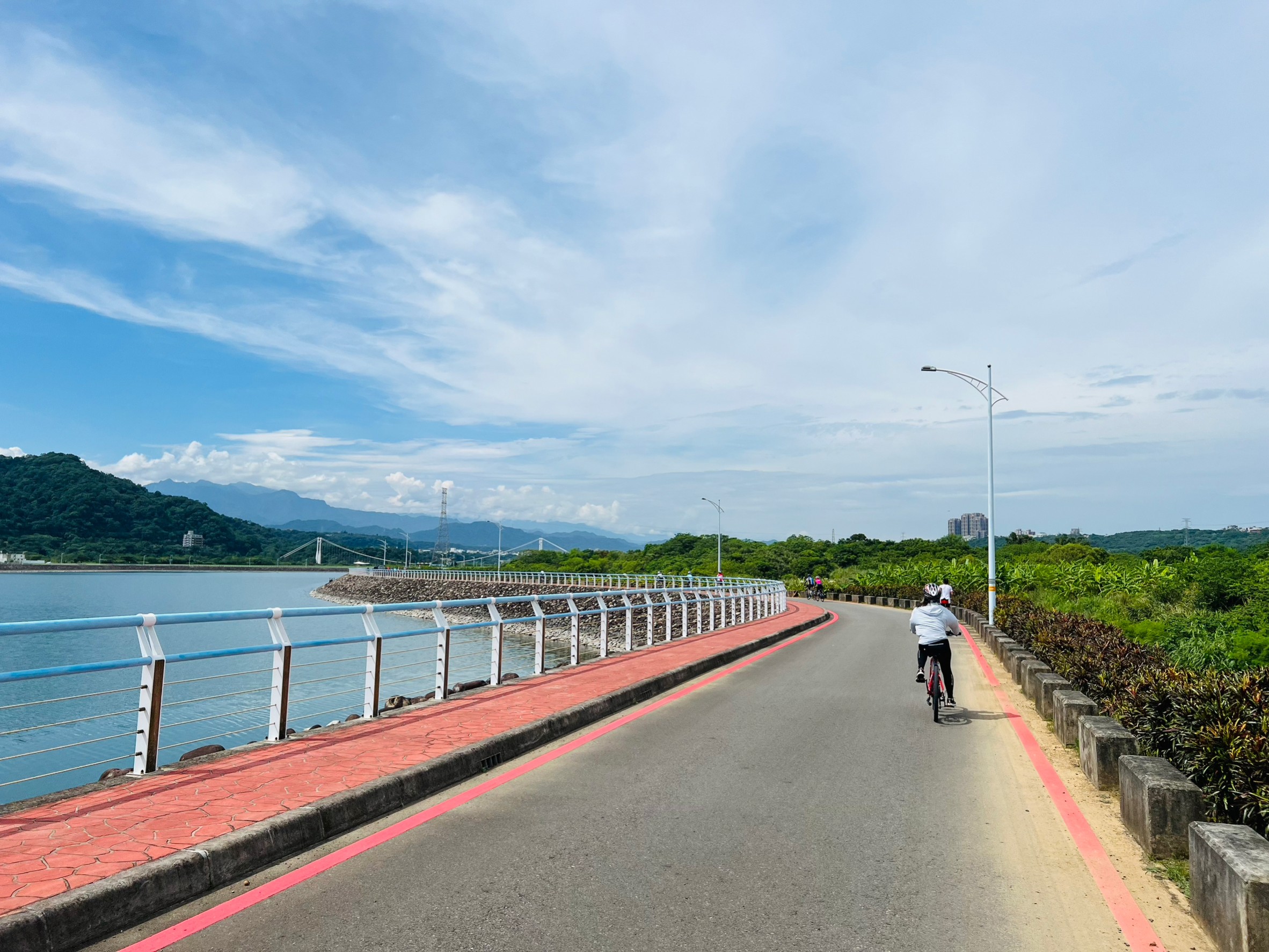 桃園,大溪,中庄調整池,中庄吊橋,橋樑,水庫,山海戀單車