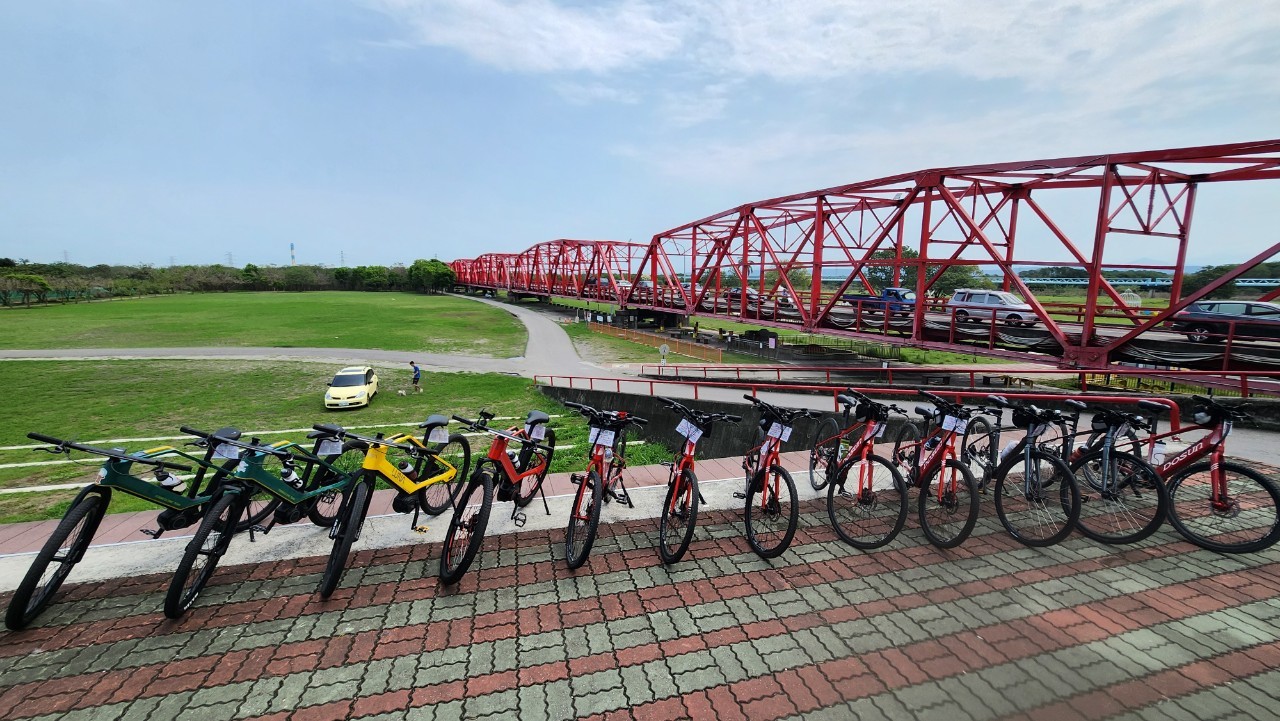 雲林,西螺大橋,遠東第一大橋,鋼拱橋,橋樑,山海戀單車