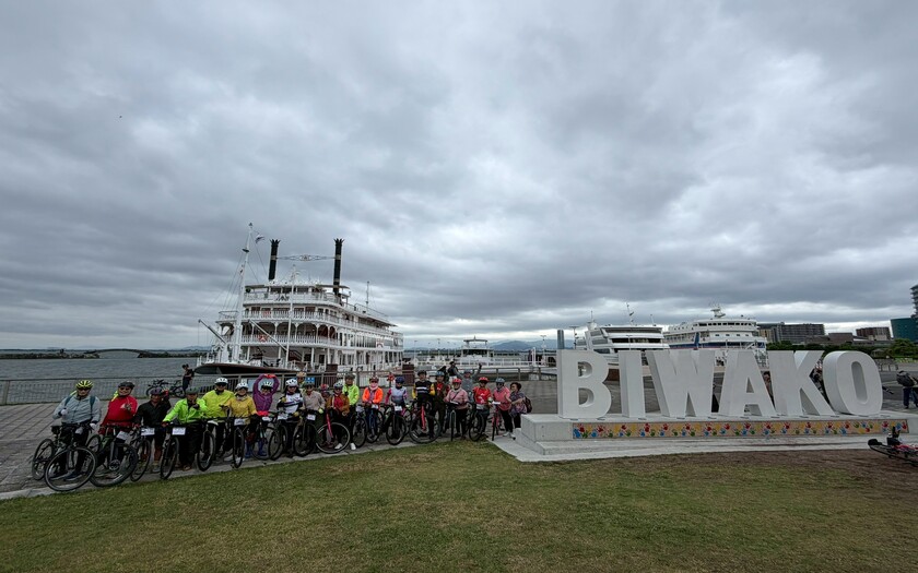 CyclingTaiwan,CyclingAdventure,單車看見世界,日本琵琶湖單車夢幻之旅,琵琶湖騎行,Biwaichi,琵琶湖自行車聖地碑,湖岸綠地公園,近江八幡,LaCollina,彥根城,日本國寶五城,日本單車旅行,海外單車旅行