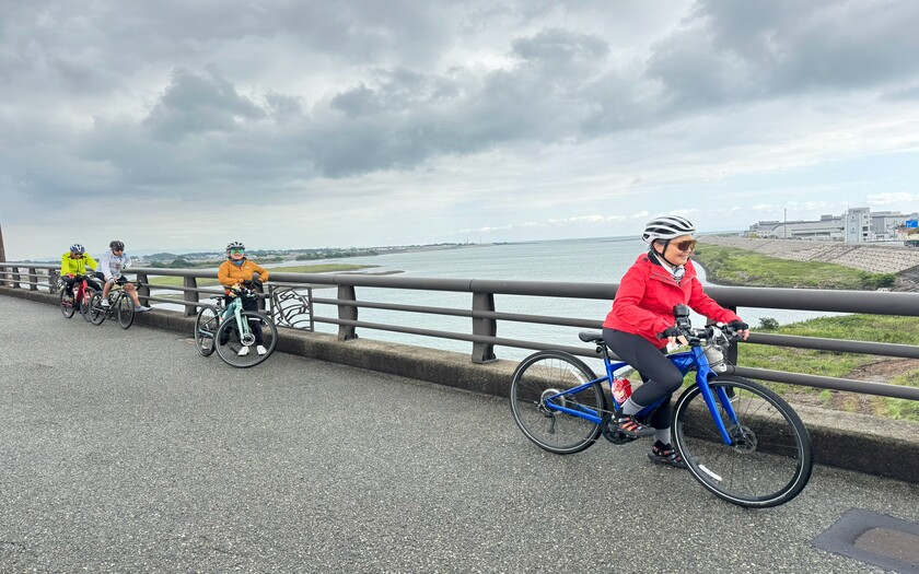 山海戀車友D5騎行德島經海陽至東洋町路途中。