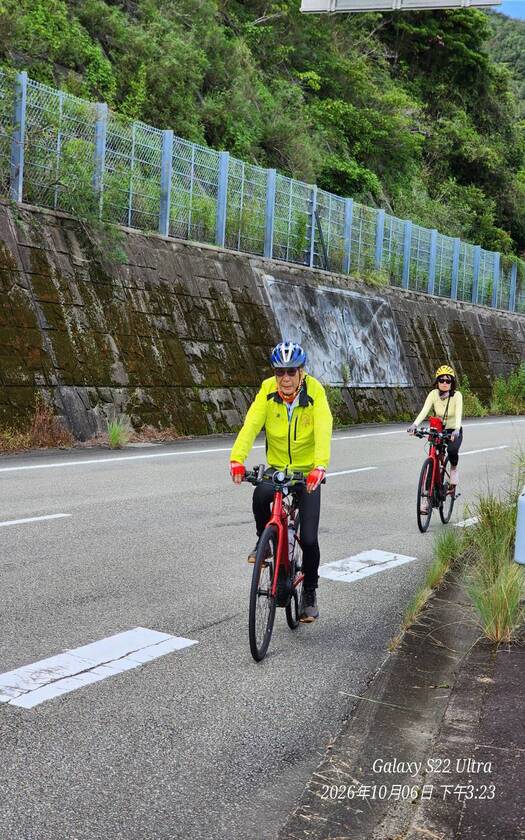 山海戀車友D5騎行德島經海陽至東洋町路途中。