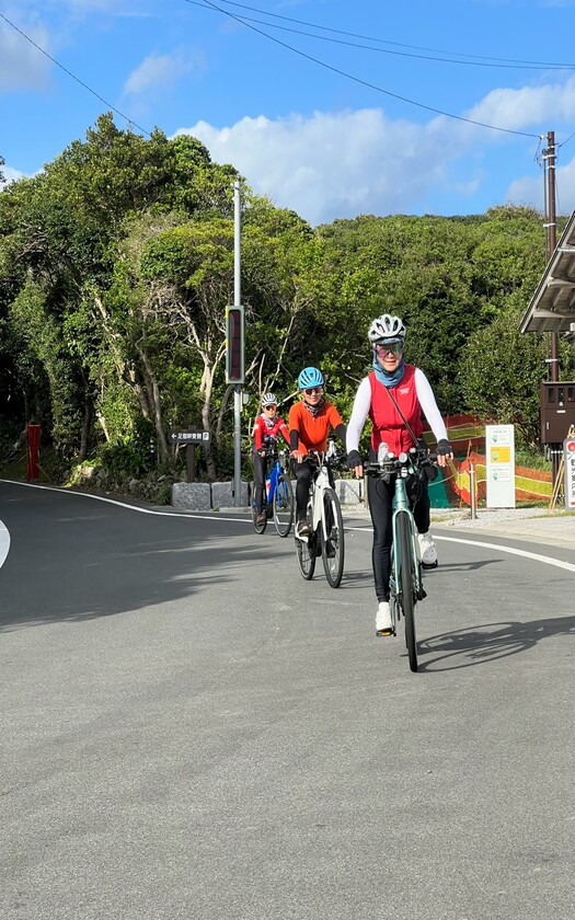 山海戀車友D8騎行高知騎往四萬十市知路途中。