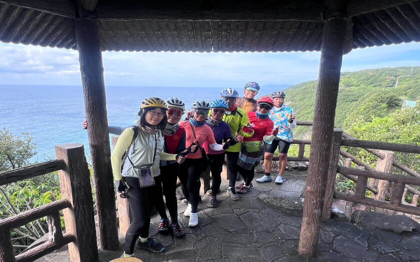 山海戀車友D9騎行足摺岬騎往宇和島路途上。